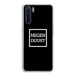 CaseCompany Negenduust black: Oppo A91 Transparant Hoesje