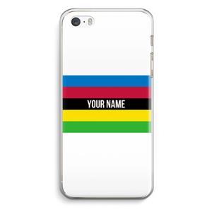 CaseCompany WK Wielrennen: iPhone 5 / 5S / SE Transparant Hoesje