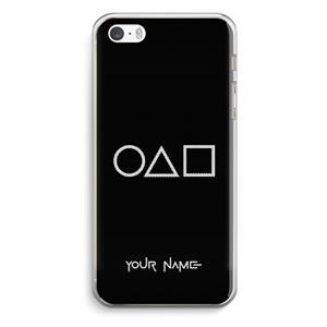 CaseCompany Squid Game: iPhone 5 / 5S / SE Transparant Hoesje