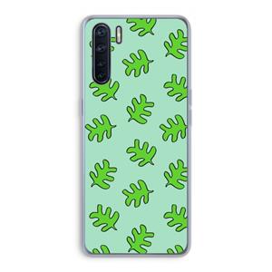 CaseCompany Groene blaadjes: Oppo A91 Transparant Hoesje
