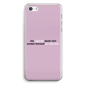 CaseCompany uw waarde daalt niet: iPhone 5 / 5S / SE Transparant Hoesje