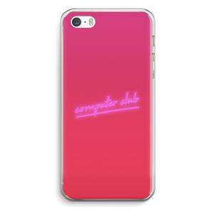 CaseCompany Vice Glow: iPhone 5 / 5S / SE Transparant Hoesje