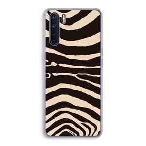 CaseCompany Arizona Zebra: Oppo A91 Transparant Hoesje