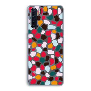 CaseCompany Colored Giraffe: Oppo A91 Transparant Hoesje