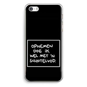 CaseCompany Schotelvod: iPhone 5 / 5S / SE Transparant Hoesje