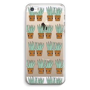 CaseCompany Sansevieria: iPhone 5 / 5S / SE Transparant Hoesje