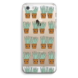 CaseCompany Sansevieria: iPhone 5 / 5S / SE Transparant Hoesje