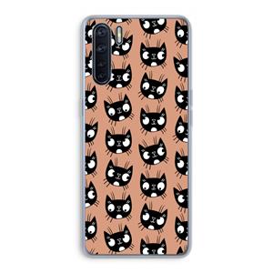 CaseCompany Kat: Oppo A91 Transparant Hoesje