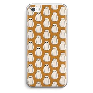 CaseCompany Uilen: iPhone 5 / 5S / SE Transparant Hoesje