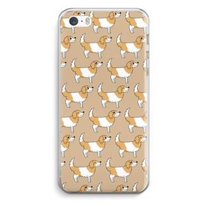 CaseCompany Doggy: iPhone 5 / 5S / SE Transparant Hoesje