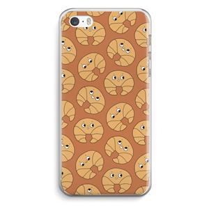 CaseCompany Croissant: iPhone 5 / 5S / SE Transparant Hoesje