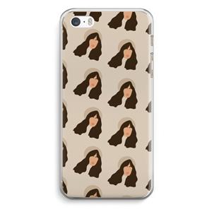 CaseCompany Bonjour mon amour: iPhone 5 / 5S / SE Transparant Hoesje