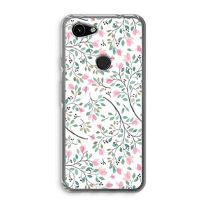 CaseCompany Sierlijke bloemen: Google Pixel 3a Transparant Hoesje