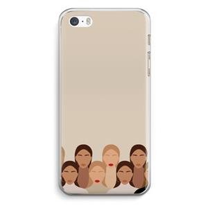 CaseCompany Girls girls girls: iPhone 5 / 5S / SE Transparant Hoesje