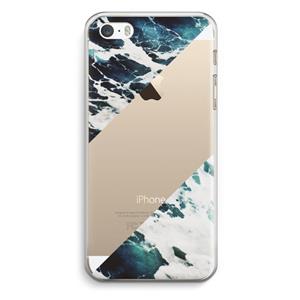 CaseCompany Golven: iPhone 5 / 5S / SE Transparant Hoesje