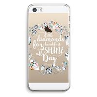 CaseCompany Diamonds: iPhone 5 / 5S / SE Transparant Hoesje
