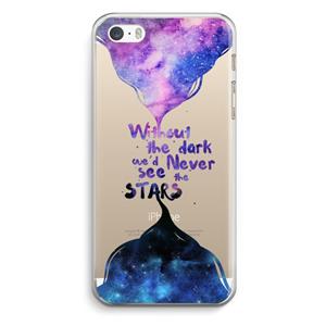 CaseCompany Stars quote: iPhone 5 / 5S / SE Transparant Hoesje