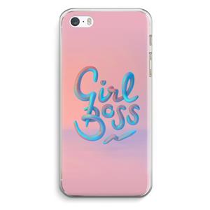 CaseCompany Girl boss: iPhone 5 / 5S / SE Transparant Hoesje