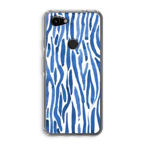 CaseCompany Blauwe nerven: Google Pixel 3a Transparant Hoesje