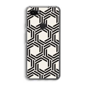 CaseCompany Geometrisch patroon: Google Pixel 3a Transparant Hoesje