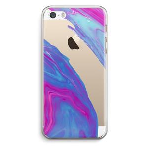 CaseCompany Zweverige regenboog: iPhone 5 / 5S / SE Transparant Hoesje