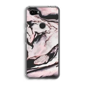 CaseCompany Roze stroom: Google Pixel 3a Transparant Hoesje