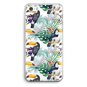 CaseCompany Tukans: iPhone 5 / 5S / SE Transparant Hoesje