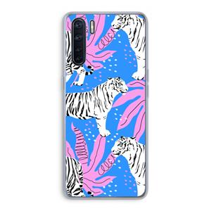 CaseCompany Tijger: Oppo A91 Transparant Hoesje