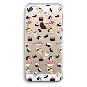 CaseCompany Sushi time: iPhone 5 / 5S / SE Transparant Hoesje