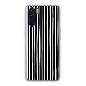 CaseCompany Stripes: Oppo A91 Transparant Hoesje