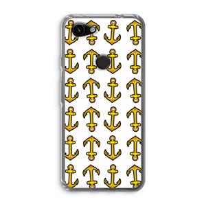 CaseCompany Musketon Anchor: Google Pixel 3a Transparant Hoesje