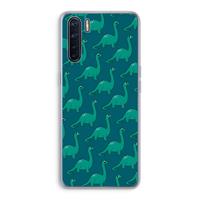 CaseCompany Diplodocus: Oppo A91 Transparant Hoesje