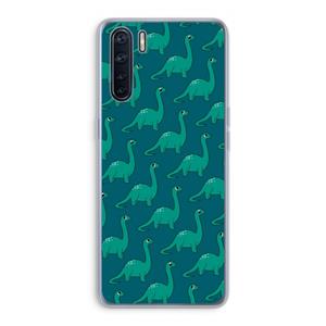 CaseCompany Diplodocus: Oppo A91 Transparant Hoesje