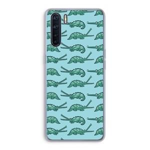 CaseCompany Kroko: Oppo A91 Transparant Hoesje