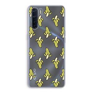 CaseCompany Bananas: Oppo A91 Transparant Hoesje