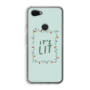 CaseCompany It's Lit: Google Pixel 3a Transparant Hoesje