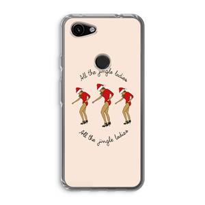 CaseCompany Jingle Ladies: Google Pixel 3a Transparant Hoesje