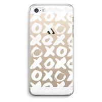 CaseCompany XOXO: iPhone 5 / 5S / SE Transparant Hoesje
