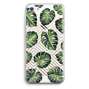 CaseCompany Geometrische jungle: iPhone 5 / 5S / SE Transparant Hoesje