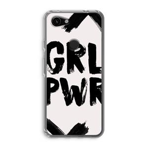 CaseCompany Girl Power #2: Google Pixel 3a Transparant Hoesje
