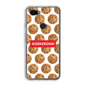 CaseCompany Koekerond: Google Pixel 3a Transparant Hoesje