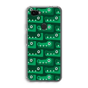 CaseCompany Crocs: Google Pixel 3a Transparant Hoesje