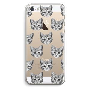 CaseCompany Kitten: iPhone 5 / 5S / SE Transparant Hoesje