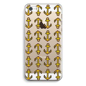 CaseCompany Musketon Anchor: iPhone 5 / 5S / SE Transparant Hoesje