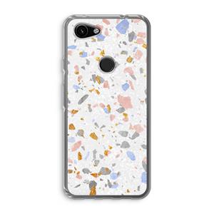 CaseCompany Terrazzo N°8: Google Pixel 3a Transparant Hoesje