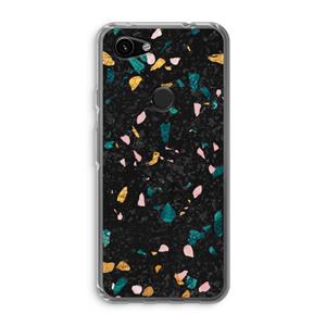 CaseCompany Terrazzo N°10: Google Pixel 3a Transparant Hoesje