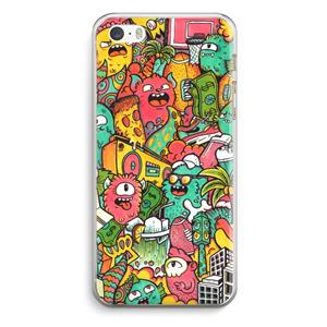 CaseCompany Vexx City: iPhone 5 / 5S / SE Transparant Hoesje