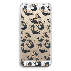 CaseCompany Zeemeermin: iPhone 5 / 5S / SE Transparant Hoesje