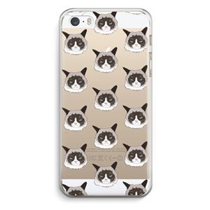 CaseCompany It's a Purrr Case: iPhone 5 / 5S / SE Transparant Hoesje