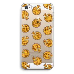 CaseCompany You Had Me At Pizza: iPhone 5 / 5S / SE Transparant Hoesje
